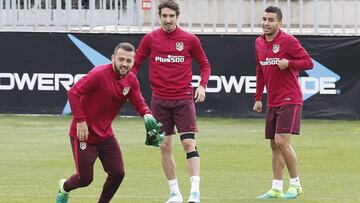 Vrsaljko en el entrenamiento.
