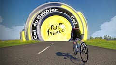 Cartel del Climb Portal de Zwift del Col du Galibier, que se subirá en el próximo Tour de Francia