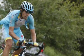 Mikel Landa durante la undécima etapa de la Vuelta Ciclista a España, disputada entre Andorra La Vella y la cima de Cortals D'Encamp, de 138 kilómetros.