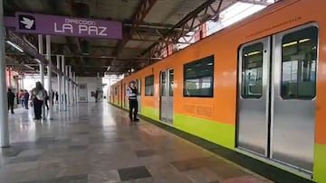 No hay servicio en las estaciones de Peñón Viejo a La Paz de la Línea A del Metro CDMX, por las fuertes lluvias de hoy 30 de julio.