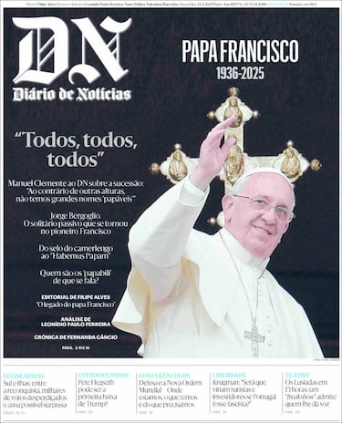 Las portadas de todo el mundo lloran la muerte del papa Francisco