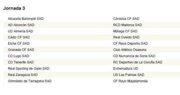 Calendario completo con las 42 jornadas de la Segunda División 2018-2019