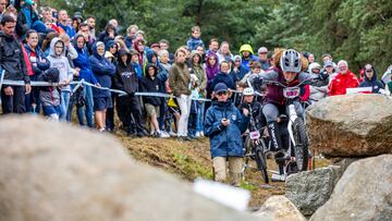 Vera Barón en la última competición de la UCI