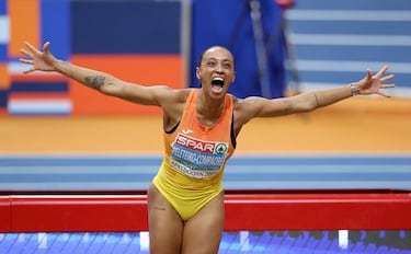 La atleta española del triple salto se impone en los Europeos de Apeldoorm con un salto de 14,37 metros.