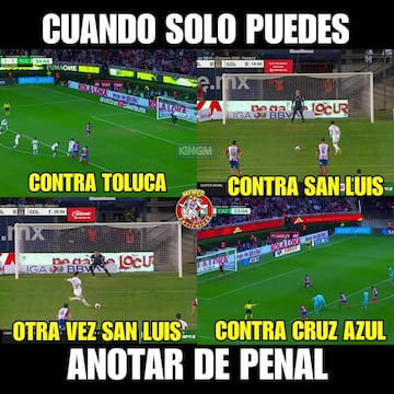 Los memes de la derrota de Chivas ante Cruz Azul