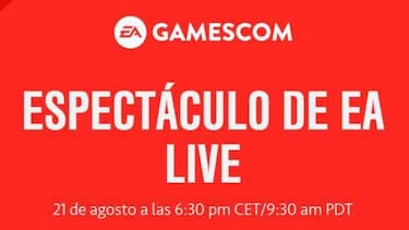 Sigue en directo el EA Live en la Gamescom 2017