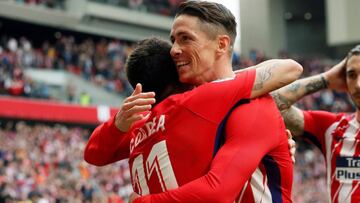 Correa y Torres, durante el partido ante el Levante.