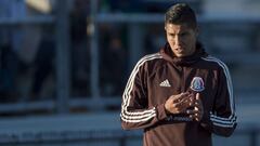 Hugo Ayala en una concentraci&oacute;n con la Selecci&oacute;n Mexicana de F&uacute;tbol. 