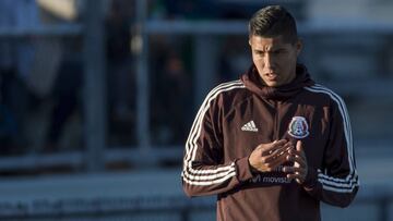 Hugo Ayala en una concentraci&oacute;n con la Selecci&oacute;n Mexicana de F&uacute;tbol. 