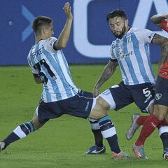 Racing gana con un penal dudoso sobre el final y dejó a Independiente sin nada