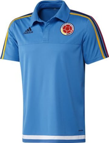 Camiseta de presentación tipo polo, color azul