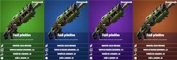 Todos los Fusiles Primitivos de la Temporada 6 de Fortnite