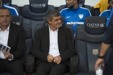 Juande Ramos en el banquillo.