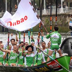 Exhibición de Hondarribia, que se acerca al líder a Santurtzi