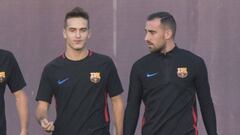 Denis Su&aacute;rez y Paco Alc&aacute;cer. 