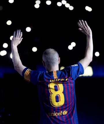 Homenaje a Andrés Iniesta.