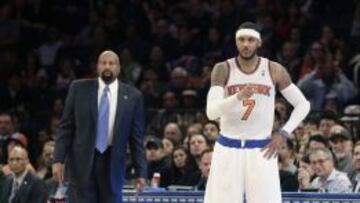 Pánico en el Garden: Carmelo tiene muy tocado un hombro