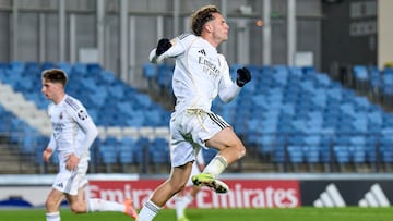 18/01/26 PARTIDO ENTRE EL REAL MADRID B CASTILLA Y EL MERIDA CELEBRADO EN EL ESTADIO ALFREDO DI STEFANO
1-1 GOL YAÑEZ