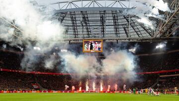 El Ajax, en un partido de antes de la pandemia.