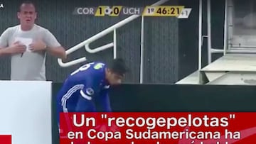 El recogepelotas que fingió en Copa Sudamericana dio la vuelta al mundo.
