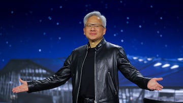 NVIDIA CEO Jensen Huang gestures during the NVIDIA GTC global AI conference in San Jose, California, U.S. March 17, 2026. REUTERS/Carlos Barria
