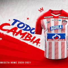 Junior de Barranquilla presenta su nueva indumentaria