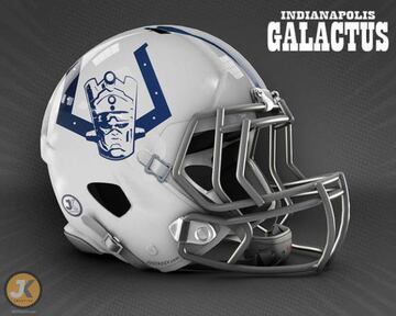 Cascos de NFL con la inspiración de Marvel y Stan Lee