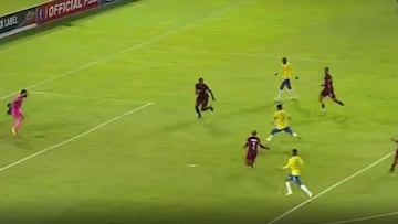 ¡Debut inolvidable!: Allende se demoró siete minutos en anotar en Sudáfrica