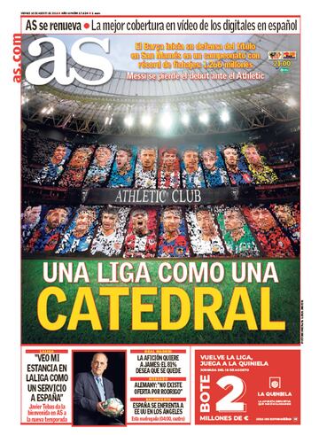 Las portadas de AS de agosto