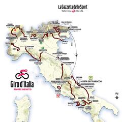 Giro de Italia 2023: etapas, perfiles y recorrido