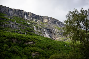 cascading waterfalls