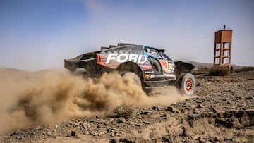 Carlos Sainz en la prólogo del Rally de Marruecos.