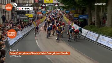 Resumen del Critérium del Dauphiné 2024, etapa 1: Saint-Porçain-sur-Sioule 