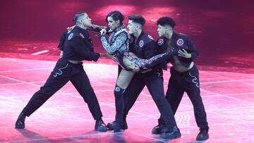 TURIN, ITALY - MAY 14: Chanel, representing Spain, performs during the Grand Final show of the 66th Eurovision Song Contest at Pala Alpitour on May 14, 2022 in Turin, Italy. (Photo by Daniele Venturelli/Daniele Venturelli / WireImage )