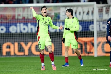 El zaguero del Mirandés hizo el primer gol y le dio ilusión al equipo de Miranda. Aunque no pudo terminar puntuando.  

