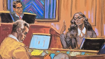 Dawn Richard testifica ante el juez federal Arun Subramanian durante el juicio de Sean "Diddy" Combs.
