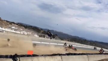 Accidente de Dani Rivas y Bernat Martínez.