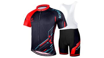 Maillot de ciclismo para hombre en color rojo