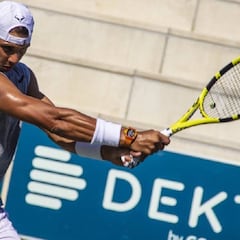 Rafa Nadal prepara la gira americana en su academia de Manacor