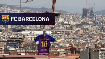 19/05/18 PRESENTACION DE LA CAMISETA EQUIPACION DEL BARCELONA PARA LA TEMPORADA 2018 - 2019