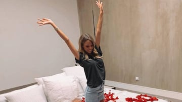 La sorpresa m¨¢s rom¨¢ntica de ?lvaro Morata a Alice Campello en su vuelta a casa
