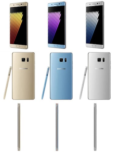 El Samsung Galaxy Note 7 muestra sus colores oficiales en nuevas fotos