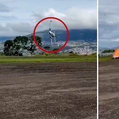Una avioneta se estrella en Venezuela intentando despegar: el impacto es brutal