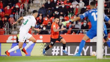 Antonio Sánchez durante un partido con el Mallorca.