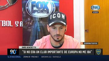 Benedetto: "Estoy triste, no voy a vivir más lo que viví en Boca"