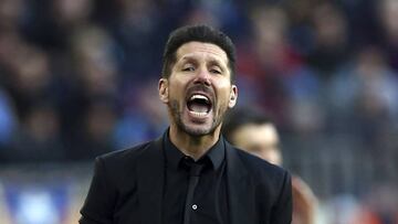 Atl&eacute;tico Madrid coach Diego Simeone.