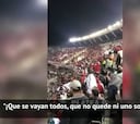 El cántico de la grada de River atacando a sus Barras y atizando a Boca
