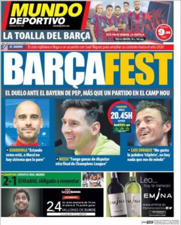 Portadas de la prensa deportiva