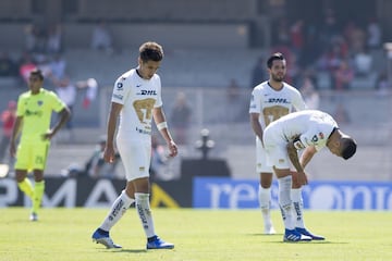 Los universitarios dejaron escapar una ventaja de dos goles ante Atlas y terminaron empatando en C.U. En tres partidos como locales (2 liga, 1 Copa) registran dos empates y una derrota.