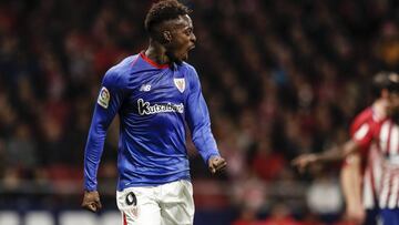 Williams celebra uno de sus goles contra el Atlético de Madrid.